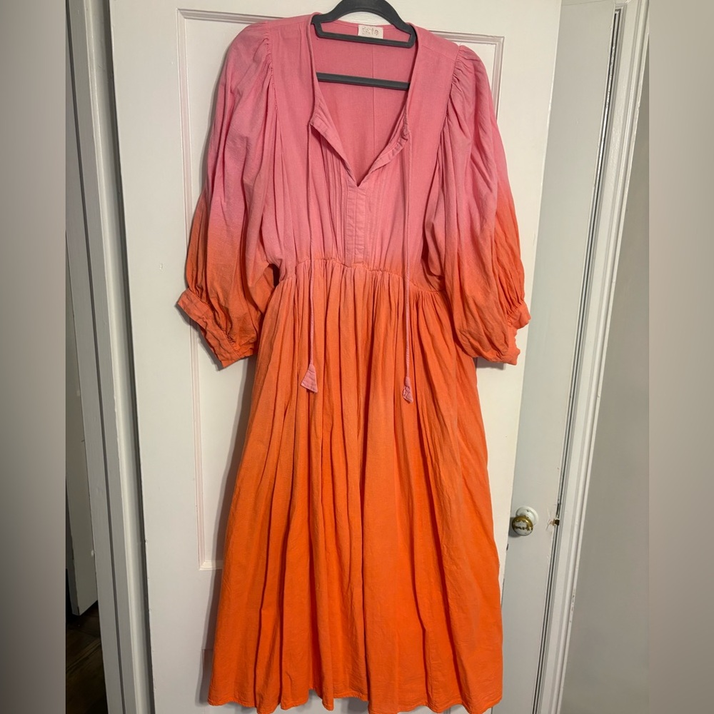 FATE Ombre Pink and Orange Dress